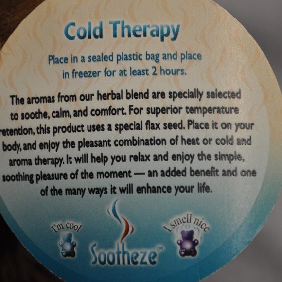 plush sootheze chocolate bear NWT stuffed animal (496w) - Picture 10 of 11